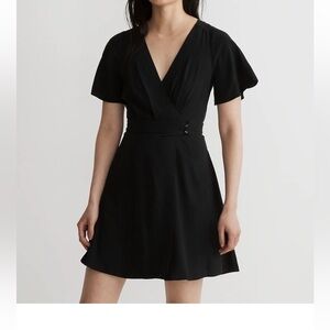 madewell texture & thread short sleeve side tie dress Texture & Thread Short-Sleeve Side-Tie Dress